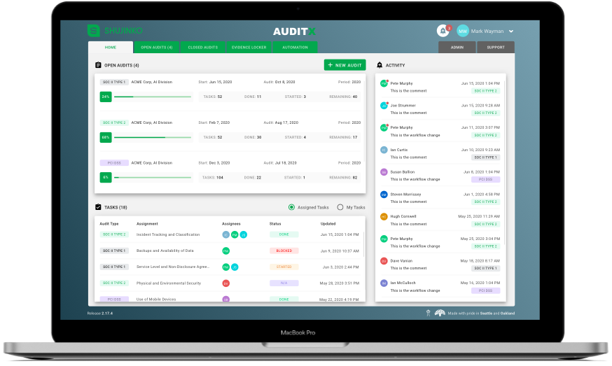 AuditX Screenshot